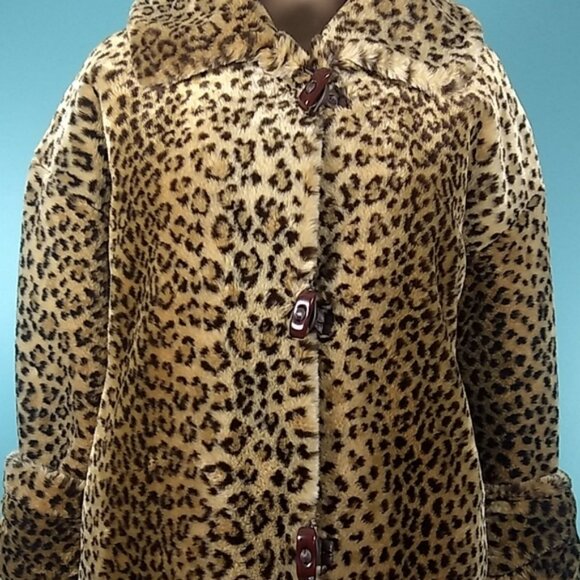 J Percy for Marvin Richards Faux Cheetah toggle S - Picture 6 of 16
